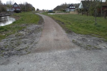 Ecologische halfverharding fietswegen wandelwegen Middelstum