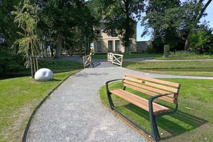 Sentiers de randonnée DurEko-mix parc Van Haersma Drachten Revêtements stabilisés Koersmix